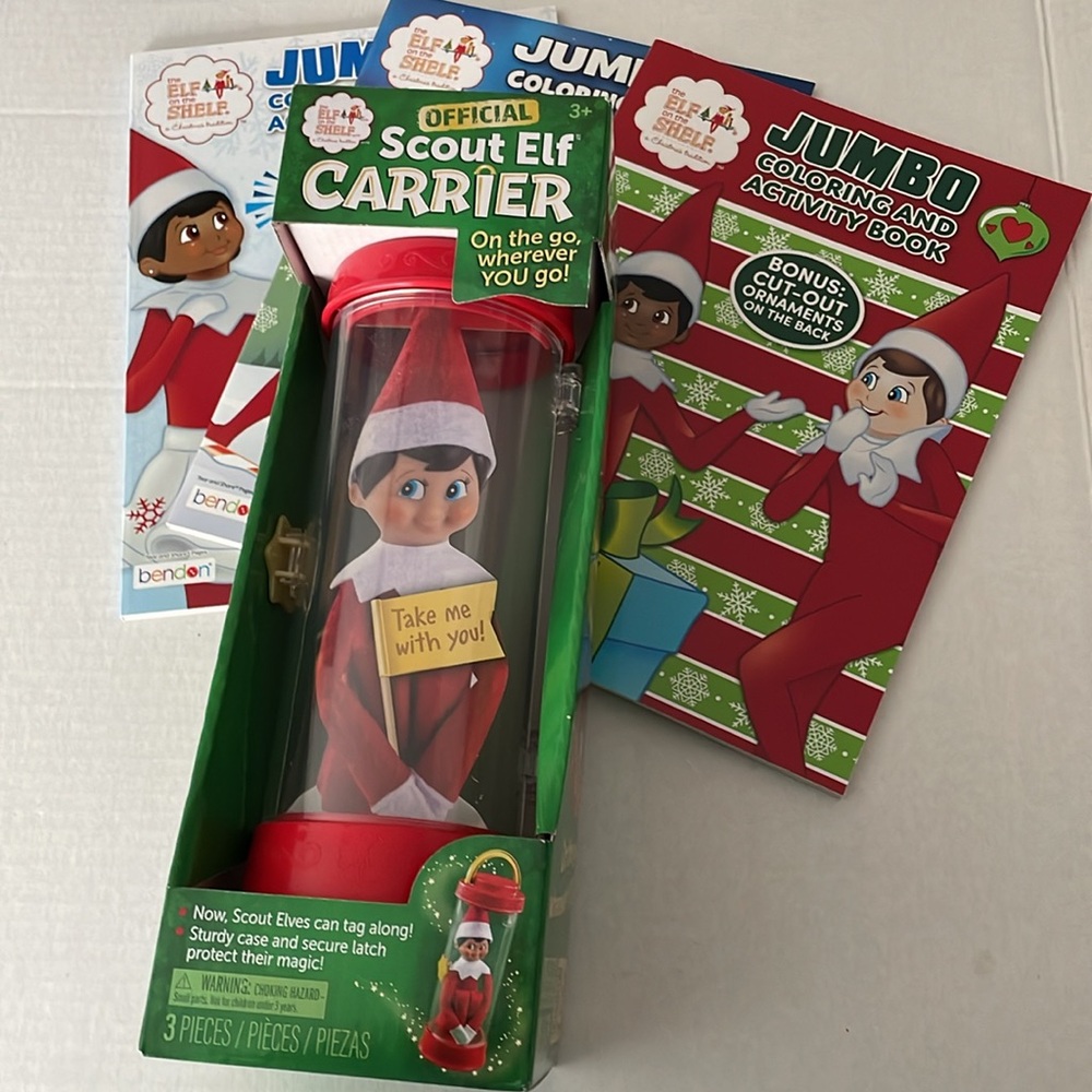 Elf on the Shelf Scout Carrier +3 Activity Books